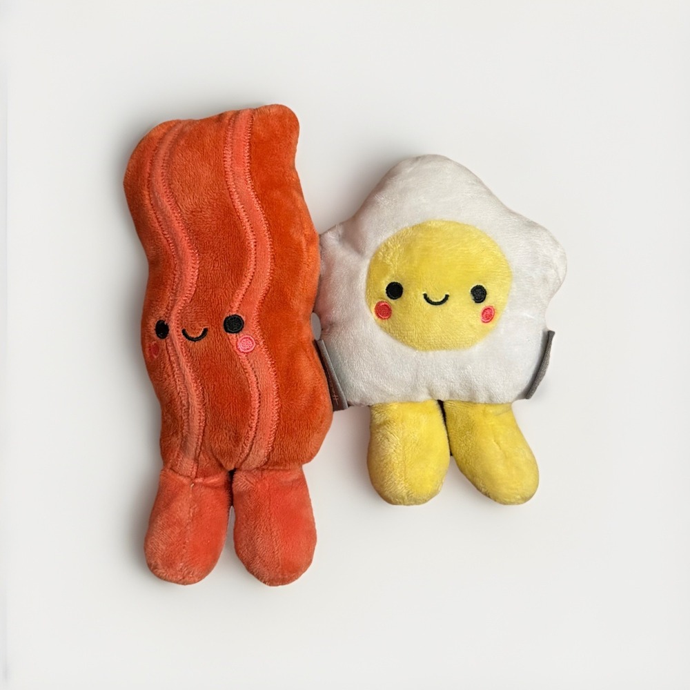 Hallmark Better Together Magnetic Plush Bacon and Eggs New
